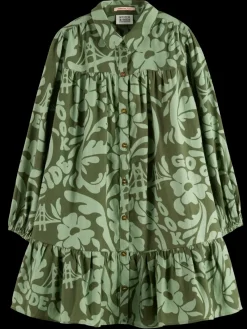 Outlet ALLOVER PRINTED LIGHTWEIGHT FLANNEL SHIRT DRESS Kids Dresses & Jumpsuits