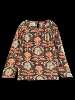 Sale ALLOVER PRINTED VISCOSE TOP Kids T-shirts & Tops