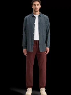 New BLAKE - PLEATED SATINE CHINO Pants