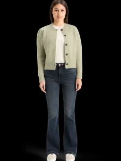 Fashion BOUCL CREW NECK CARDIGAN Women Knitwear