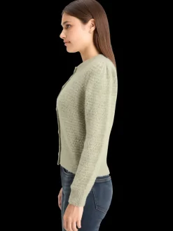 Fashion BOUCL CREW NECK CARDIGAN Women Knitwear