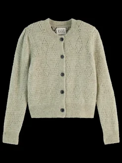Fashion BOUCL CREW NECK CARDIGAN Women Knitwear