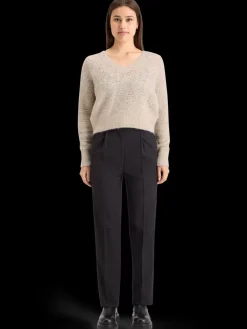 Sale BOUCL V-NECK RELAXED PULLOVER Women Knitwear