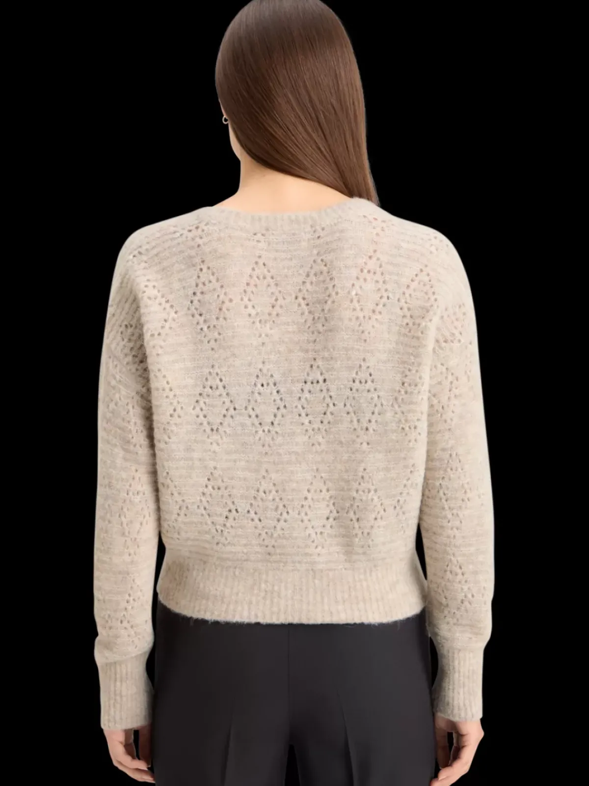Sale BOUCL V-NECK RELAXED PULLOVER Women Knitwear