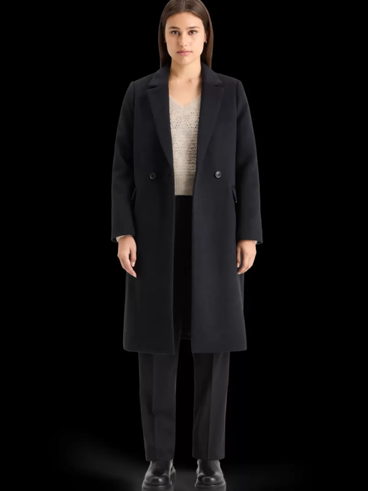Sale BOUCL V-NECK RELAXED PULLOVER Women Knitwear