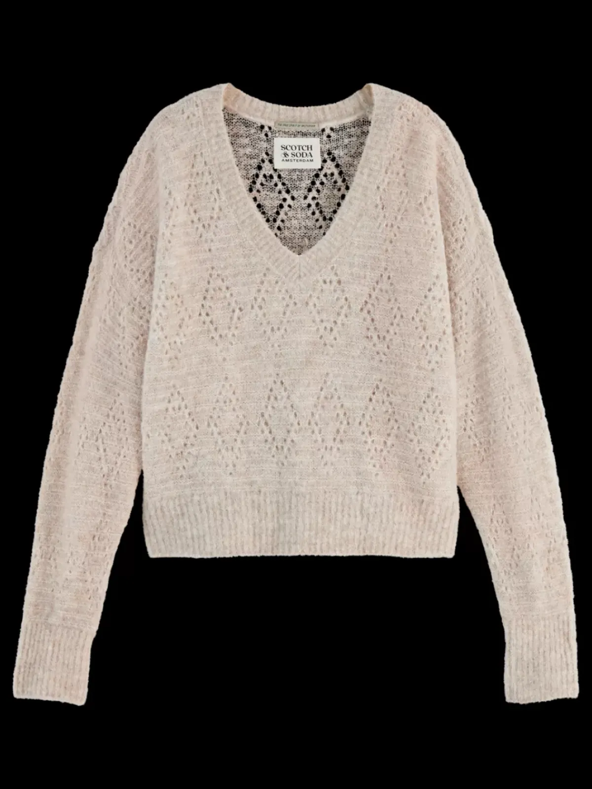 Sale BOUCL V-NECK RELAXED PULLOVER Women Knitwear