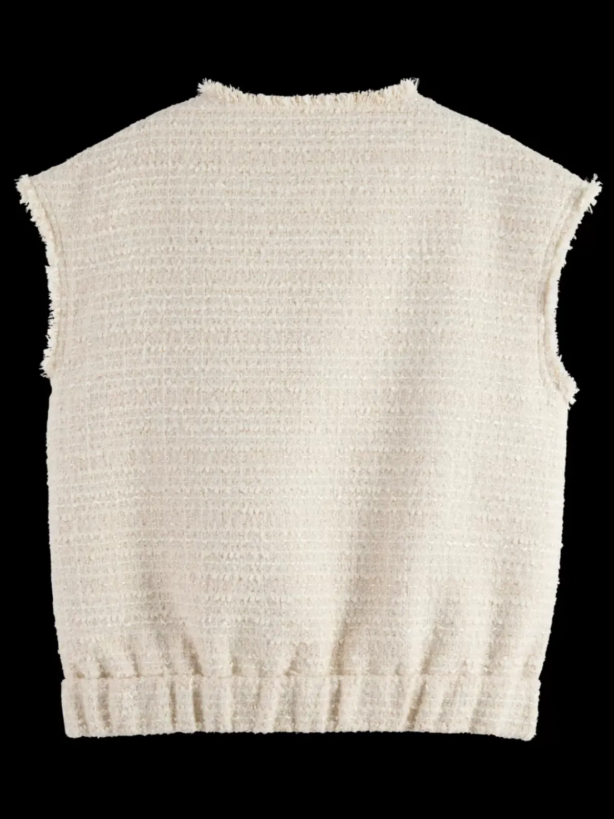 Discount BOUCLE TWEED COLLARLESS GILET Women Blazers