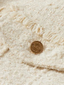 New BOUCLE TWEED TRUCKER JACKET Women Jackets & Coats
