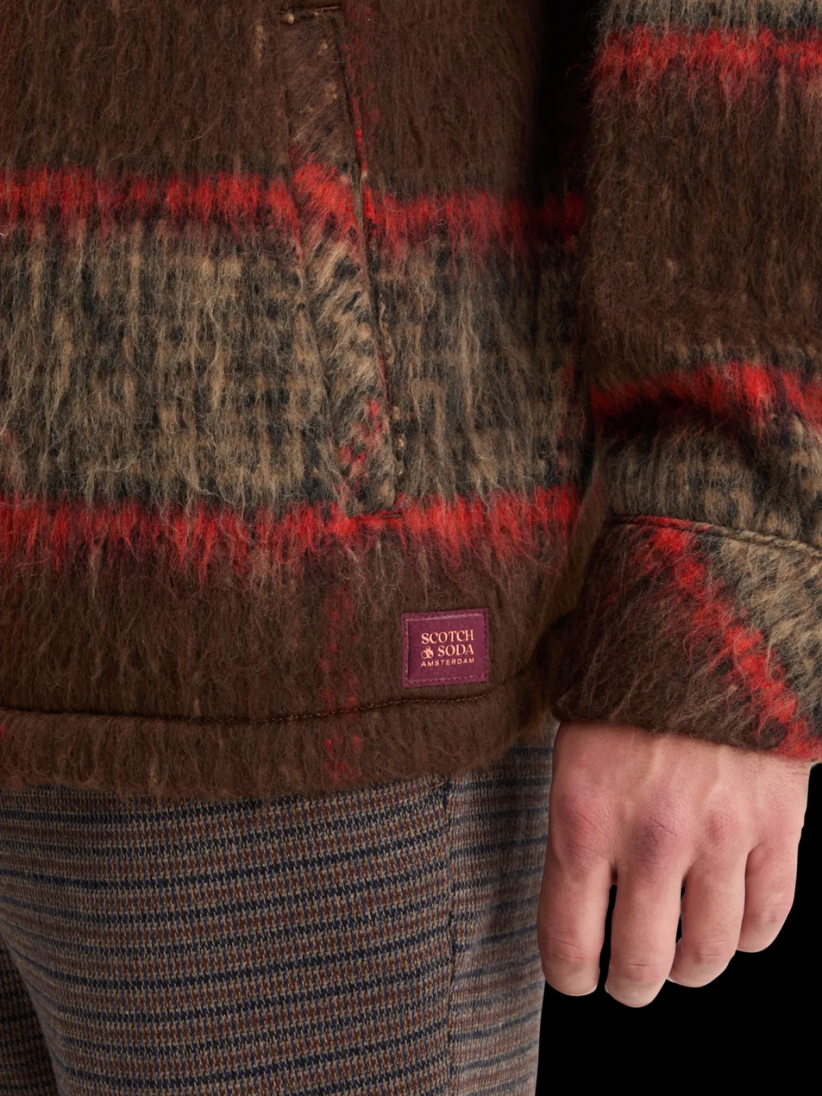 Clearance BRUSHED WOOL BLEND OVERSHIRT Jackets & Coats