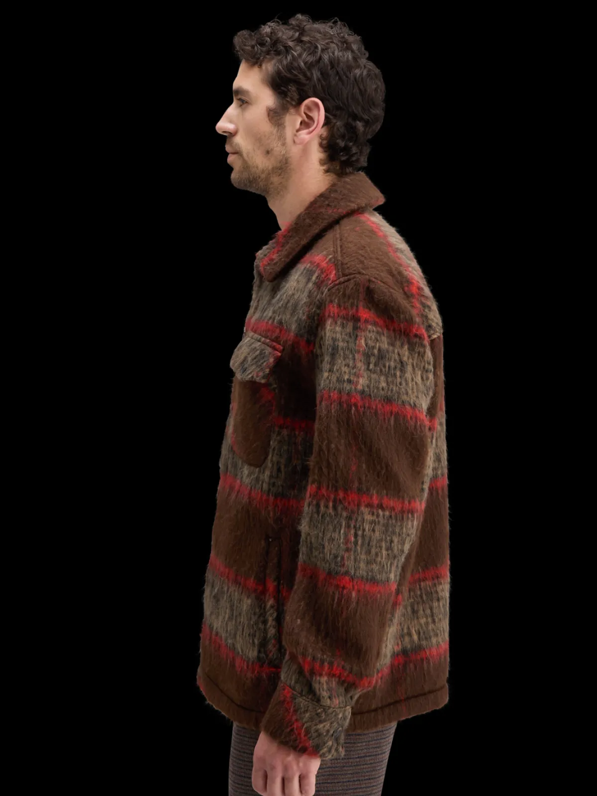 Clearance BRUSHED WOOL BLEND OVERSHIRT Jackets & Coats