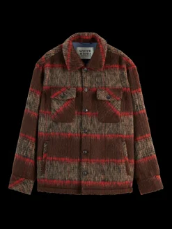 Clearance BRUSHED WOOL BLEND OVERSHIRT Jackets & Coats