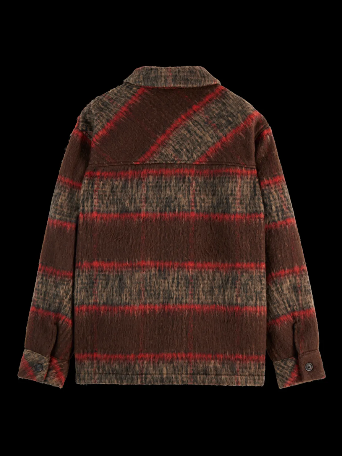 Clearance BRUSHED WOOL BLEND OVERSHIRT Jackets & Coats