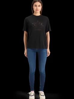 Hot BURN OUT ARTWORK RELAXED FIT T-SHIRT Women Tops & T-shirts