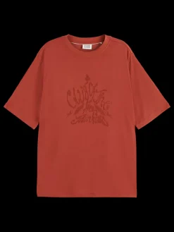 Hot BURN OUT ARTWORK RELAXED FIT T-SHIRT Women Tops & T-shirts