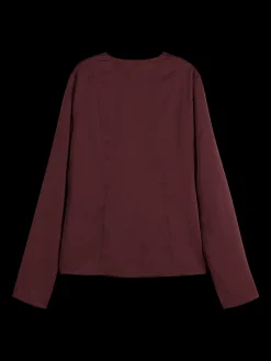 Fashion BUTTON DOWN CREPE SHIRT Women Blouses & Shirts