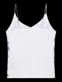 Discount CAMISOLE WOVEN FRONT JERSEY BACK Women Tops & T-shirts