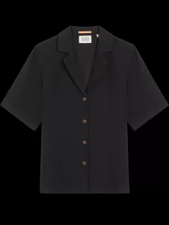 New CAMP SHIRT IN LINEN Women Tops & T-shirts