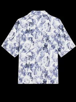 New CAMP SHIRT IN LINEN Women Tops & T-shirts