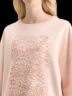 New CHEST ARTWORK BOYFRIEND FIT SWEATSHIRT Women Sweatshirts & Hoodies
