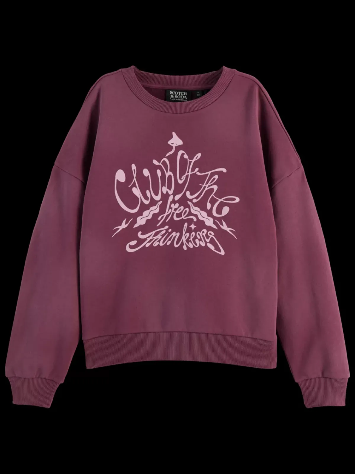 New CHEST ARTWORK BOYFRIEND FIT SWEATSHIRT Women Sweatshirts & Hoodies