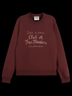 Clearance Chest artwork regular fit sweatshirt Women Sweatshirts & Hoodies