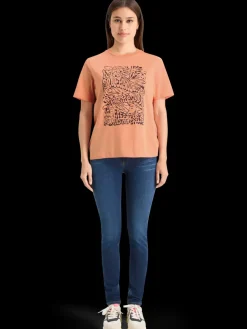 Hot CHEST ARTWORK RELAXED FIT T-SHIRT Women Tops & T-shirts