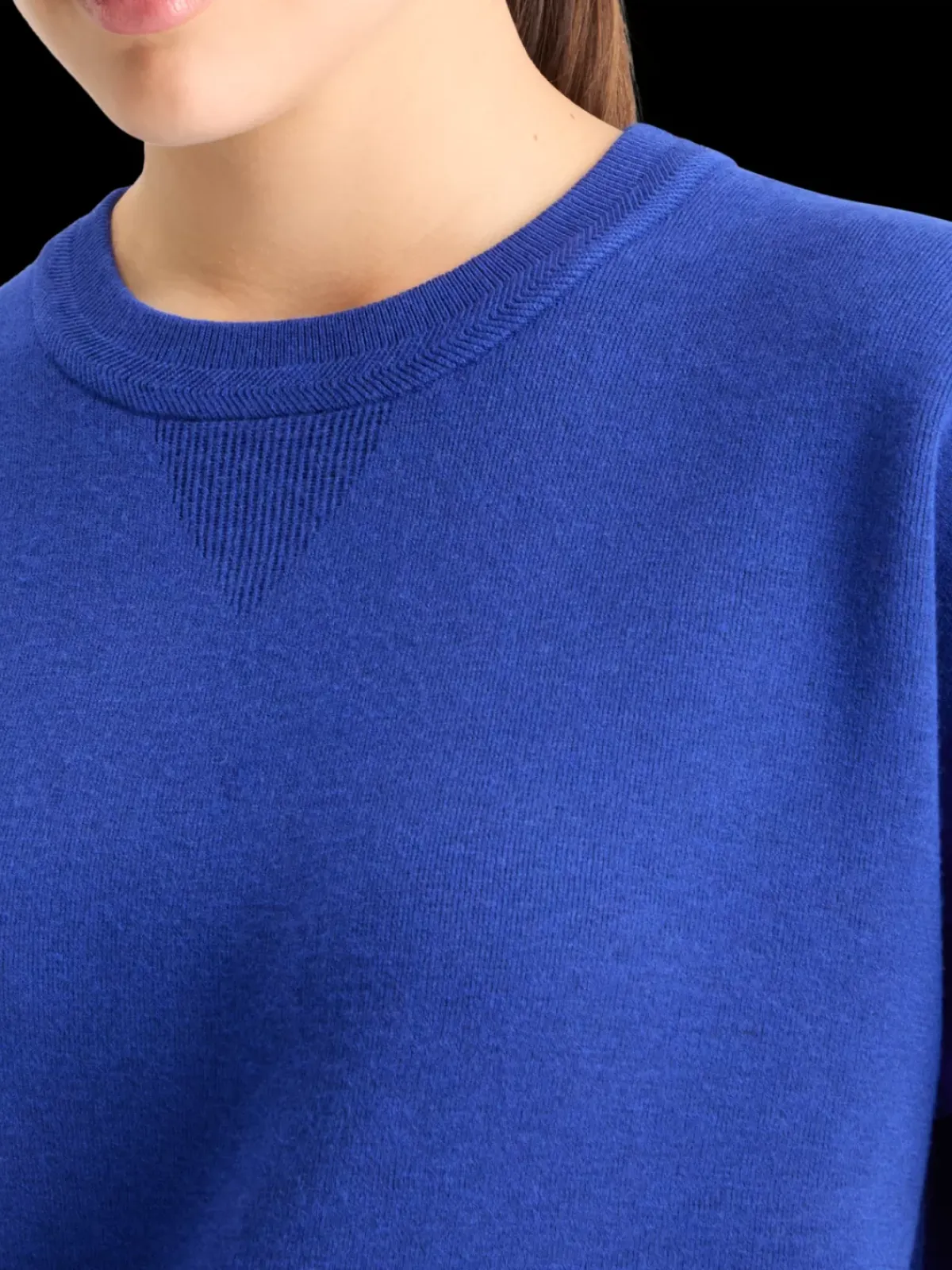 Fashion COMPACT KNITTED RELAXED PULLOVER Women Knitwear