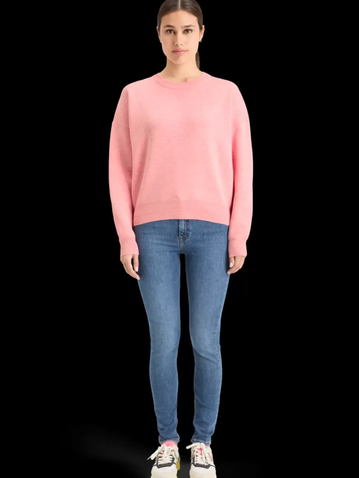 Fashion COMPACT KNITTED RELAXED PULLOVER Women Knitwear
