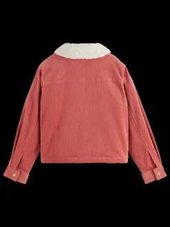 Outlet CORDUROY JACKET WITH SHERPA LINING Kids Jackets & Coats