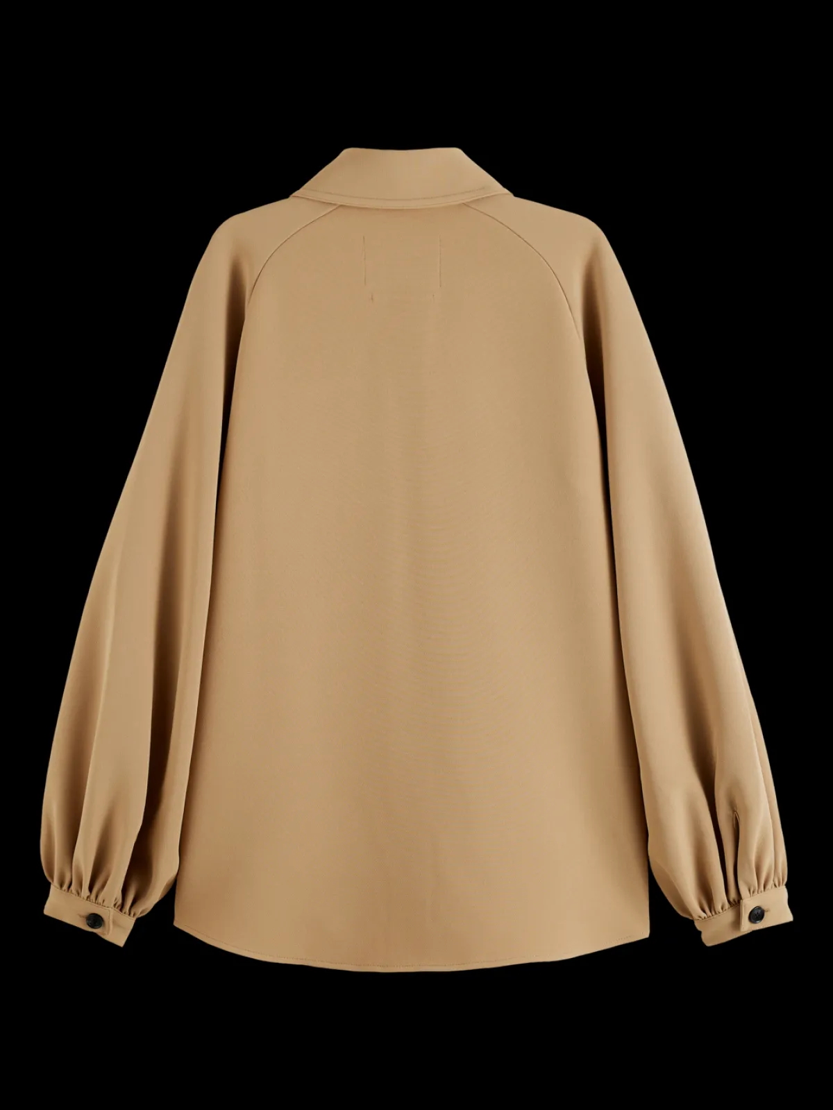 Online CREPE PEASANT SLEEVE OVERSHIRT Women Blouses & Shirts
