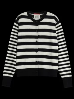 New CREW NECK RELAXED CARDIGAN Women Knitwear