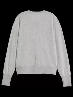New CREW NECK RELAXED CARDIGAN Women Knitwear