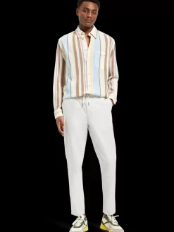 Sale Crinkled voile stripe shirt Shirts