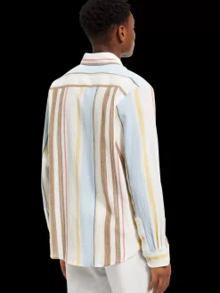 Sale Crinkled voile stripe shirt Shirts