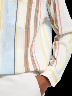 Sale Crinkled voile stripe shirt Shirts