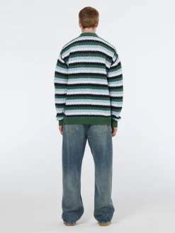 Outlet Crochet dropped shoulder cardigan Knitwear