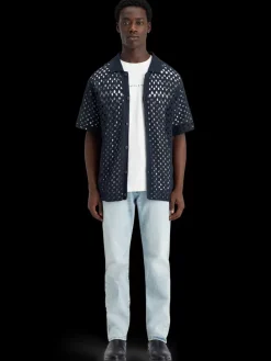 Sale Crochet knitted polo short sleeve T-shirts & Polo Shirts