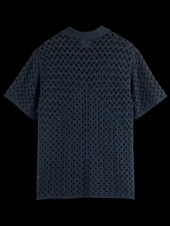 Sale Crochet knitted polo short sleeve T-shirts & Polo Shirts