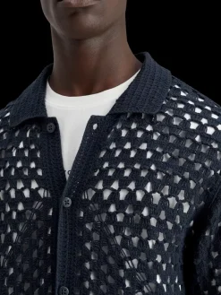 Sale Crochet knitted polo short sleeve T-shirts & Polo Shirts