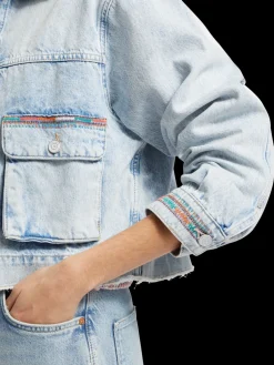 Outlet CROPPED DENIM JACKET - SEA STAR Women Blazers|Jackets & Coats