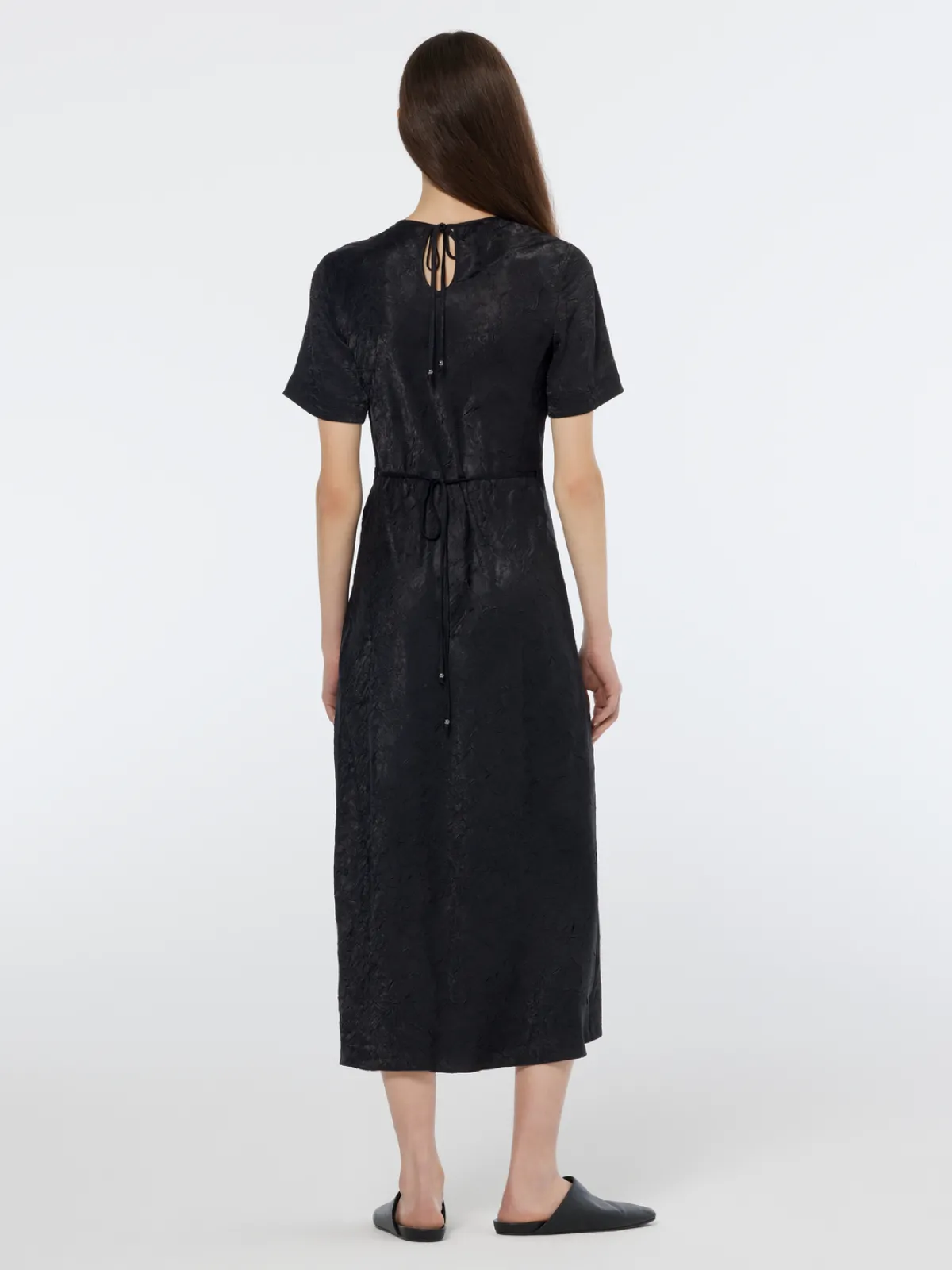 Discount Crushed Satin Wrap Dress Women Dresses & Jumpsuits