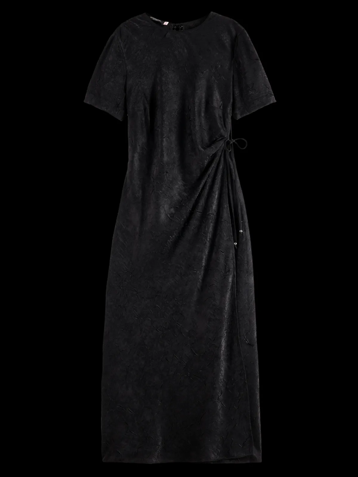 Discount Crushed Satin Wrap Dress Women Dresses & Jumpsuits