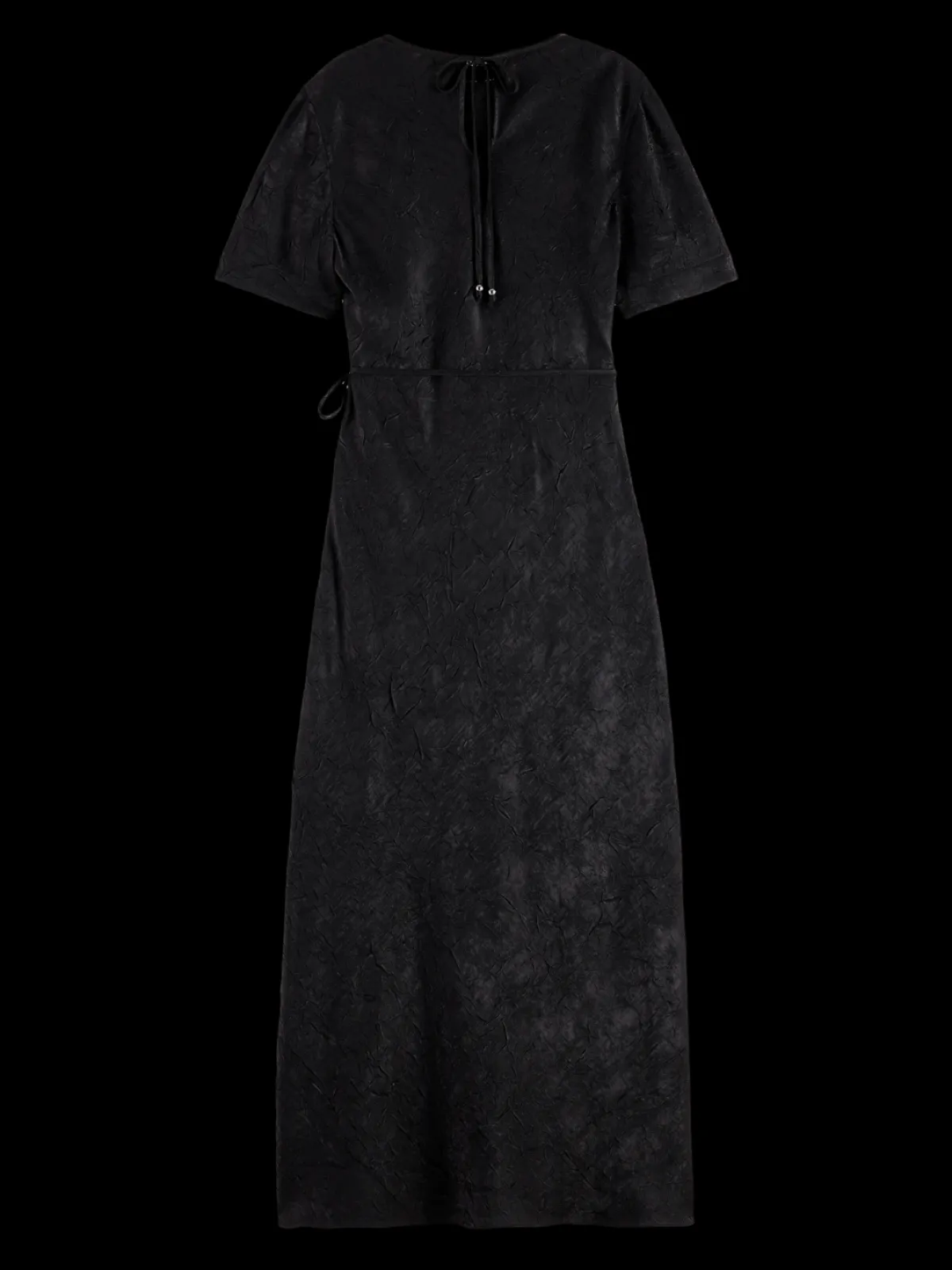 Discount Crushed Satin Wrap Dress Women Dresses & Jumpsuits