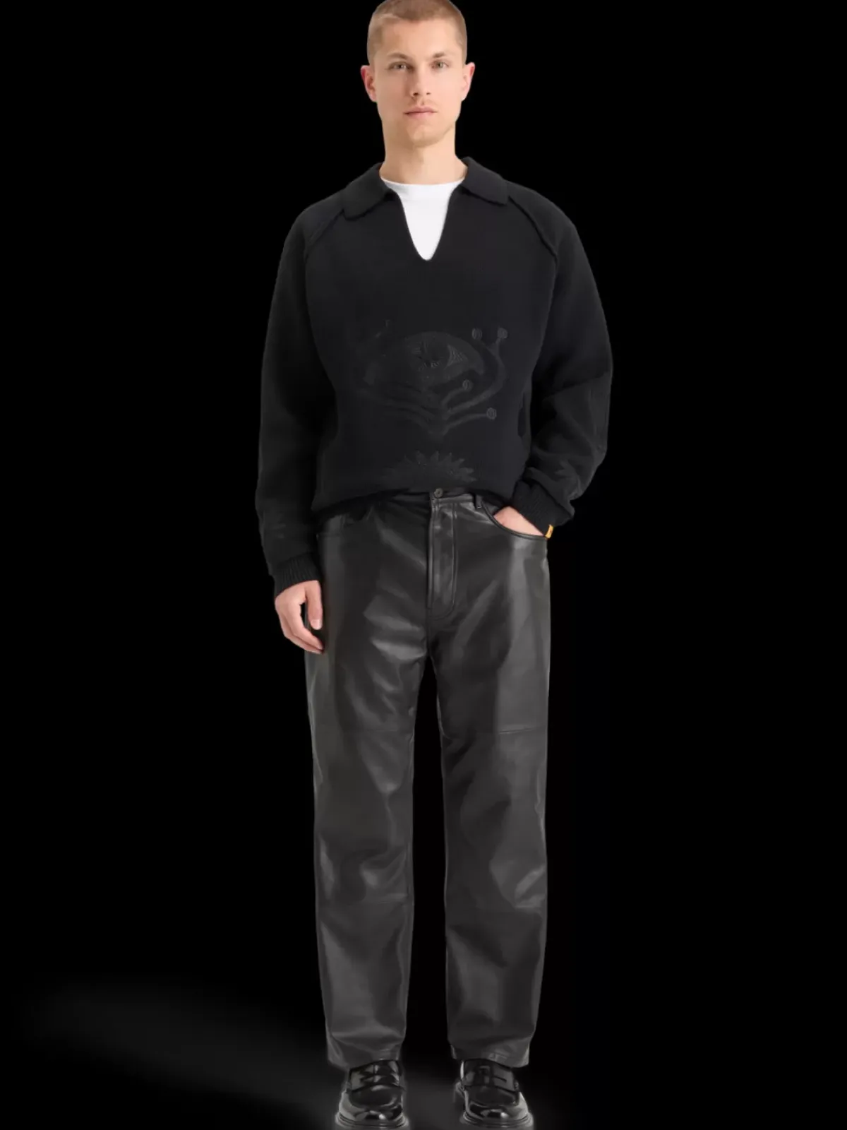 Clearance DEAN LEATHER 5-POCKET PANTS Pants