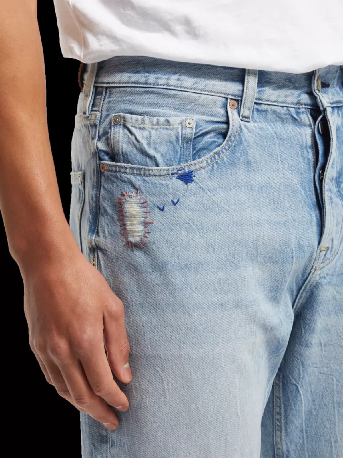 Clearance Dean loose taper jeans free hand Jeans