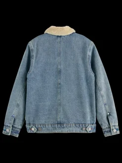 New DENIM WORKWEAR JACKET WITH TEDDY LINING Kids/BOY Jackets & Coats