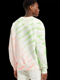 Fashion Diagonal tie-dyed sweatshirt Sweatshirts & Hoodies