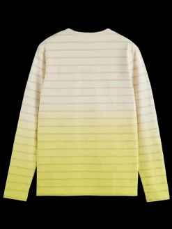Clearance Dip dye striped ls t-shirt T-shirts & Polo Shirts