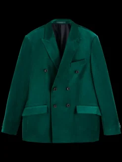 New DOUBLE-BREASTED VELVET PARTY BLAZER Blazers & Waistcoats