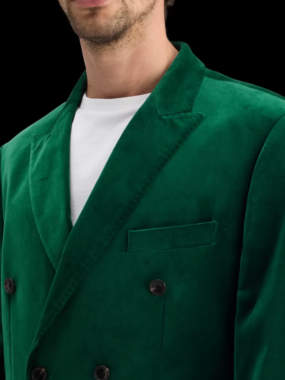 New DOUBLE-BREASTED VELVET PARTY BLAZER Blazers & Waistcoats